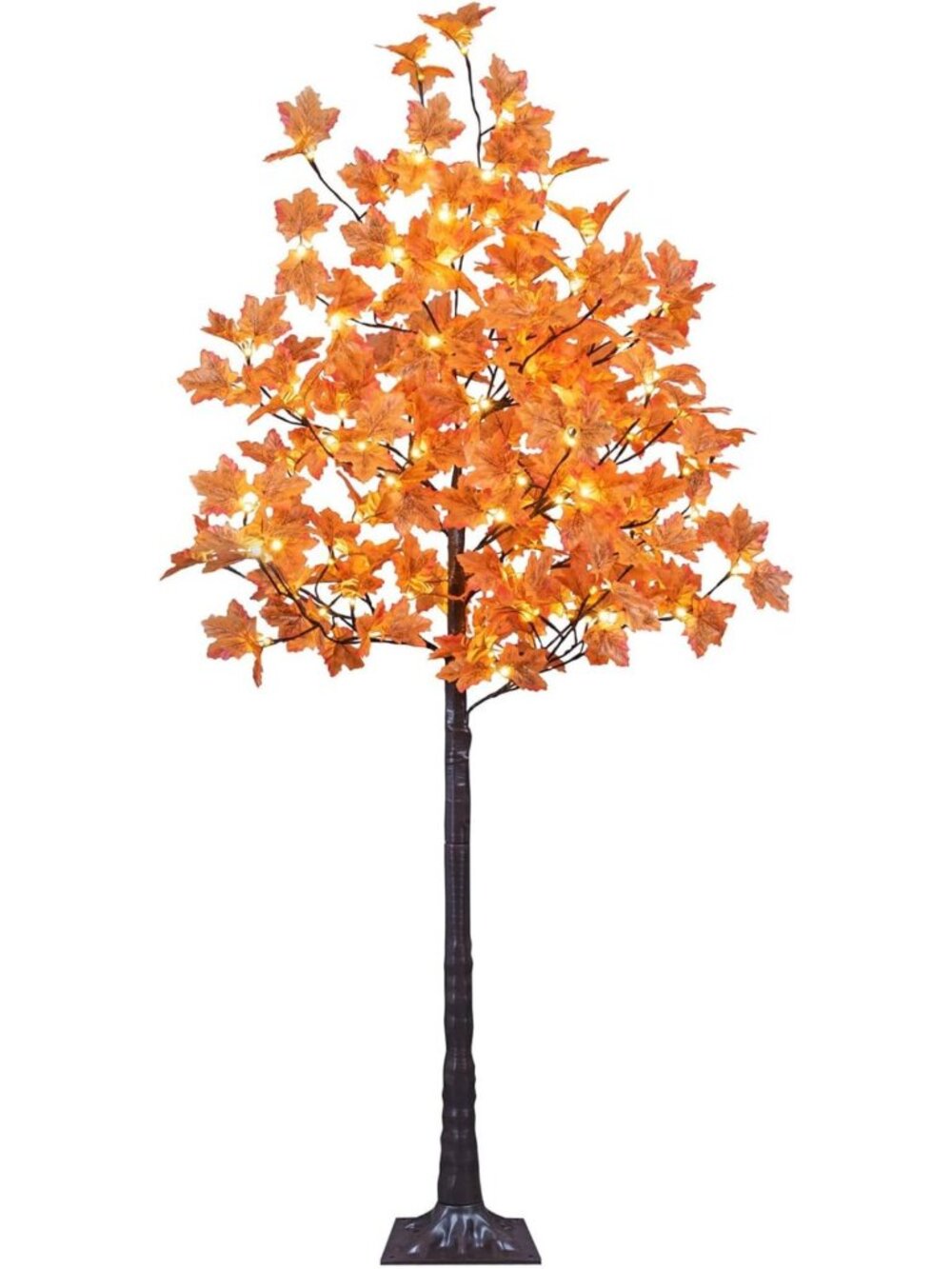 6FT 120LED Lighted Maple Tree - Warm White Fall Decor for Indoor & Outdoor Use
